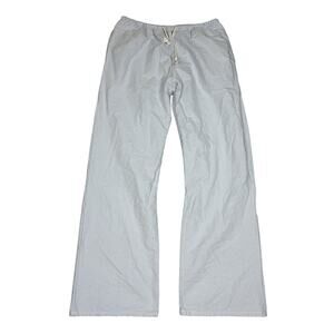 John Galt Light Blue Striped Anastasia Sweatpants Beach Loungewear Low Rise